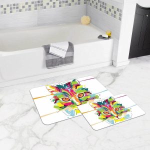 Bath | Antibacterial, Nonslip Bathmat, 1 Piece 50X80Cm + 1 Piece 50X45Cm – Designed And Manufactured In Turkey Bath Bath