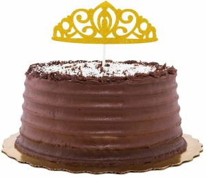 Bakeware | Top Cake Gold Paper Tiara Cake Topper – Glitter – 8" X 3 3/4" – 100 Count Box – /Tiara/Multicolor Bakeware Bakeware